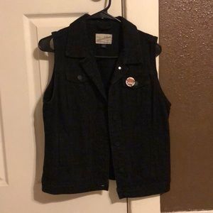 Black Denim Vest- Universal Thread